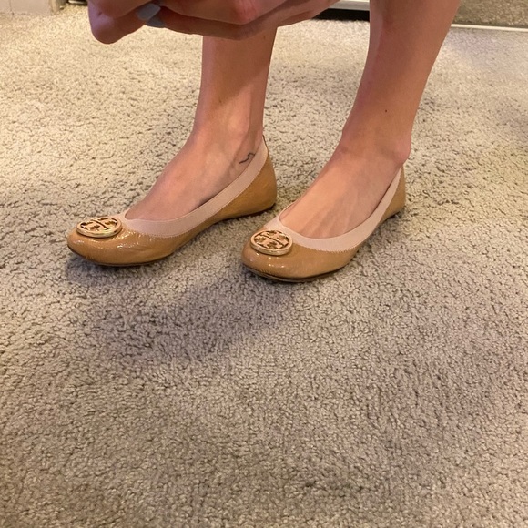 Nude leather Tory Burch flats - Picture 7 of 7